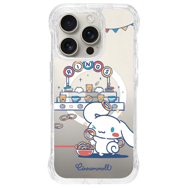 大耳狗 喜拿套圈圈 磁吸透明支架手機殼 iPhone 16 15 14 Pro Max - 手機殼/手機套 - 其他材質 透明