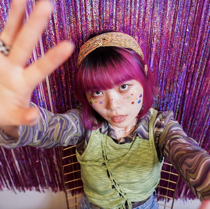 Goodie Bag / Y2K風格 / 特色織布髮帶 / 聯乘 / 手工白拼金珠鏈 - 髮夾/髮圈 - 棉．麻 多色