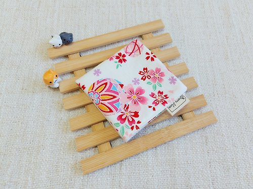 cherrymade 純棉紗布手帕/口水巾/小方巾-手鞠白