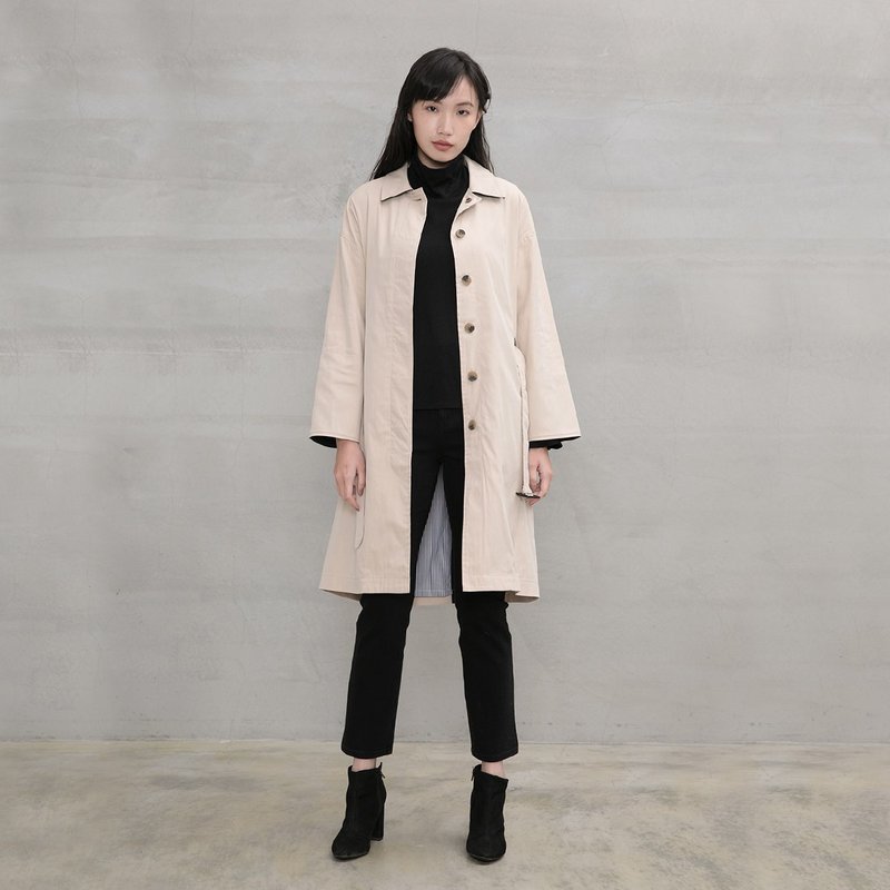 A Lady In Fame Trench Coats - เสื้อแจ็คเก็ต - ผ้าฝ้าย/ผ้าลินิน หลากหลายสี