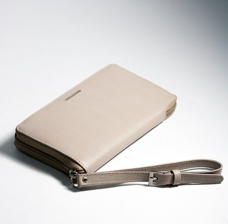 ITA BOTTEGA OPERA leather cross clip - Wallets - Genuine Leather Khaki