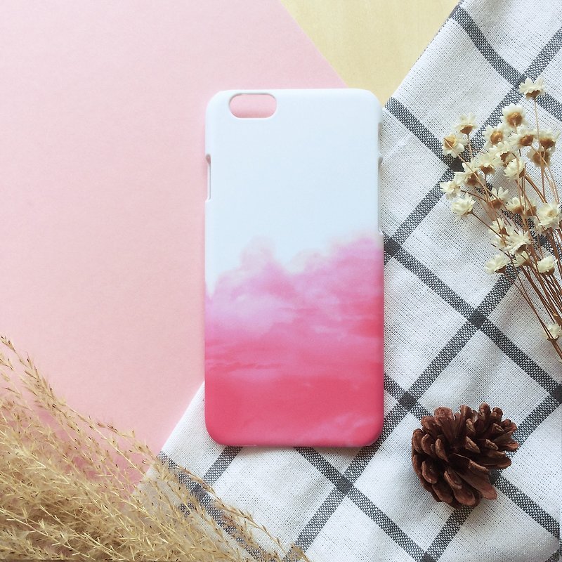 粉紅雲//原創手機殼-iPhone,Samsung,Sony,oppo,華為 霧面硬殼 - 手機殼/手機套 - 塑膠 粉紅色