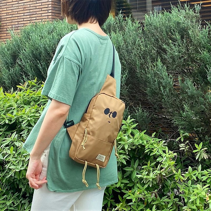 Beige Buddy - Unisex Shoulder Bag - Messenger Bags & Sling Bags - Nylon Khaki
