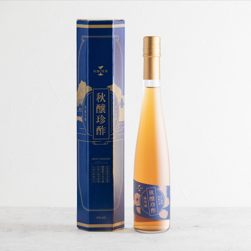 秋の醸造酢丨天然本醸造パイナップル酢 375ml - 酢・果実酢 - 食材 