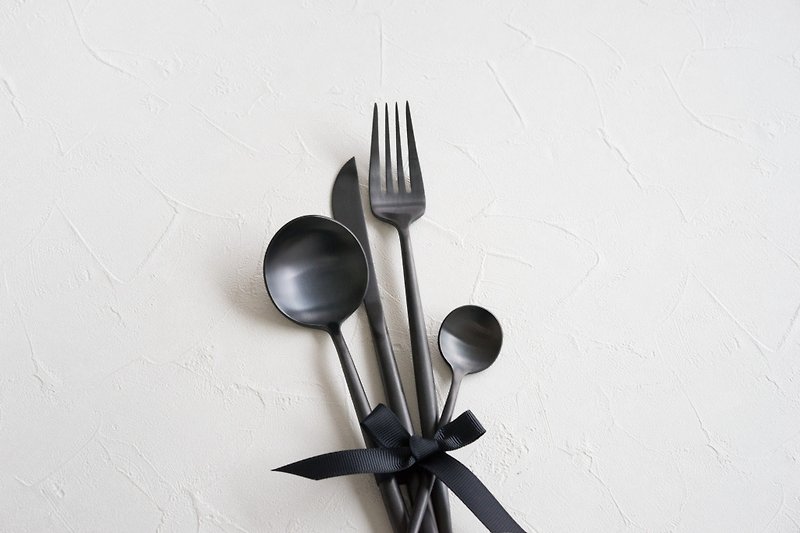 Black Flatware Set  Free S/H for HK MO TH - Cutlery & Flatware - Stainless Steel Black