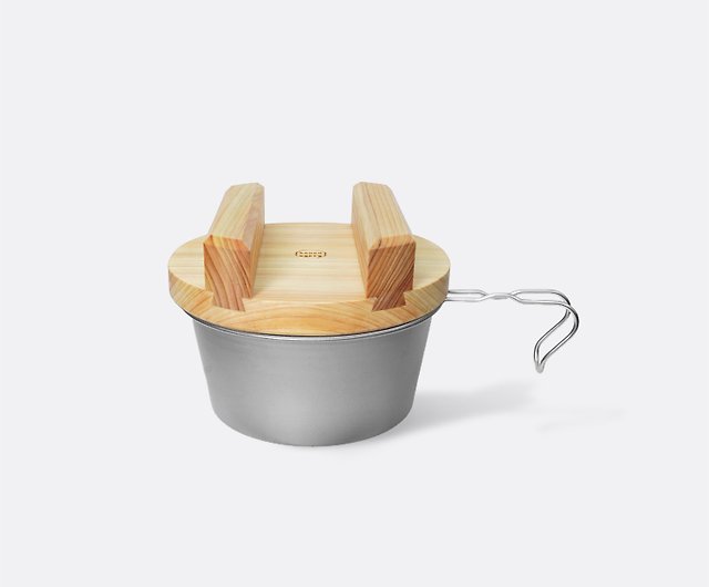 シエラカップ用粗紙ひのき蓋600mlヒノキ木製ケトルカバー - ショップ