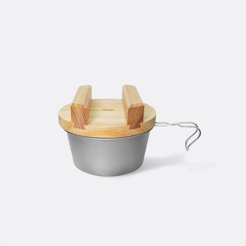 Rough Paper Hinoki Lid for Sierra Cup 600ml Japanese Hinoki Lid - เครื่องครัว - ไม้ 