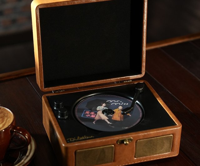 多機能CDプレーヤー レトロスピーカー ポータブルアルバムCD