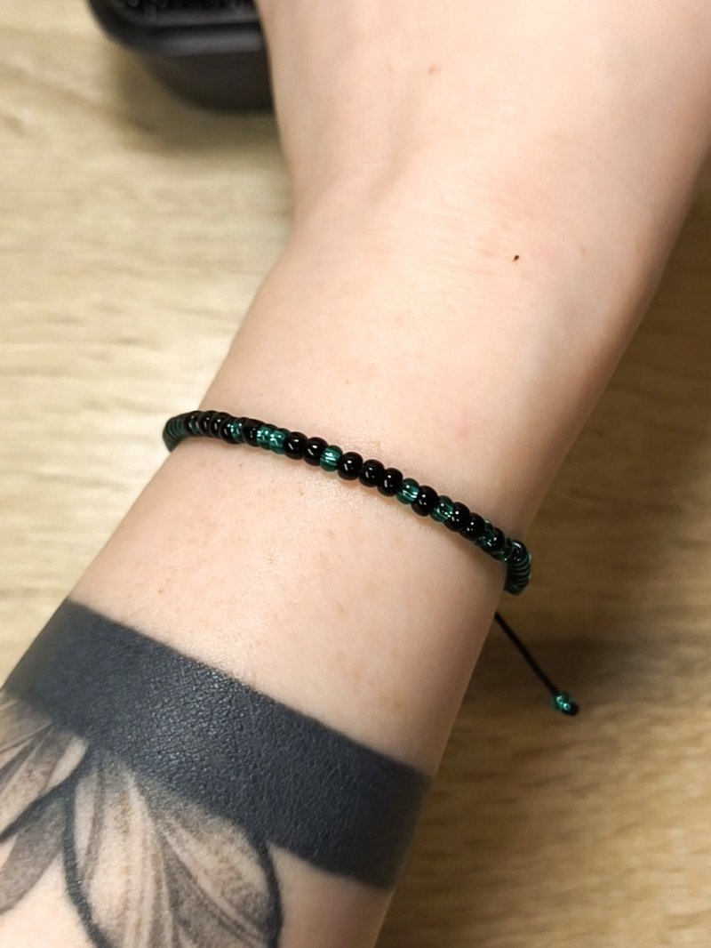 Morse code bracelet (Call me by your name) - 手鍊/手環 - 玻璃 多色