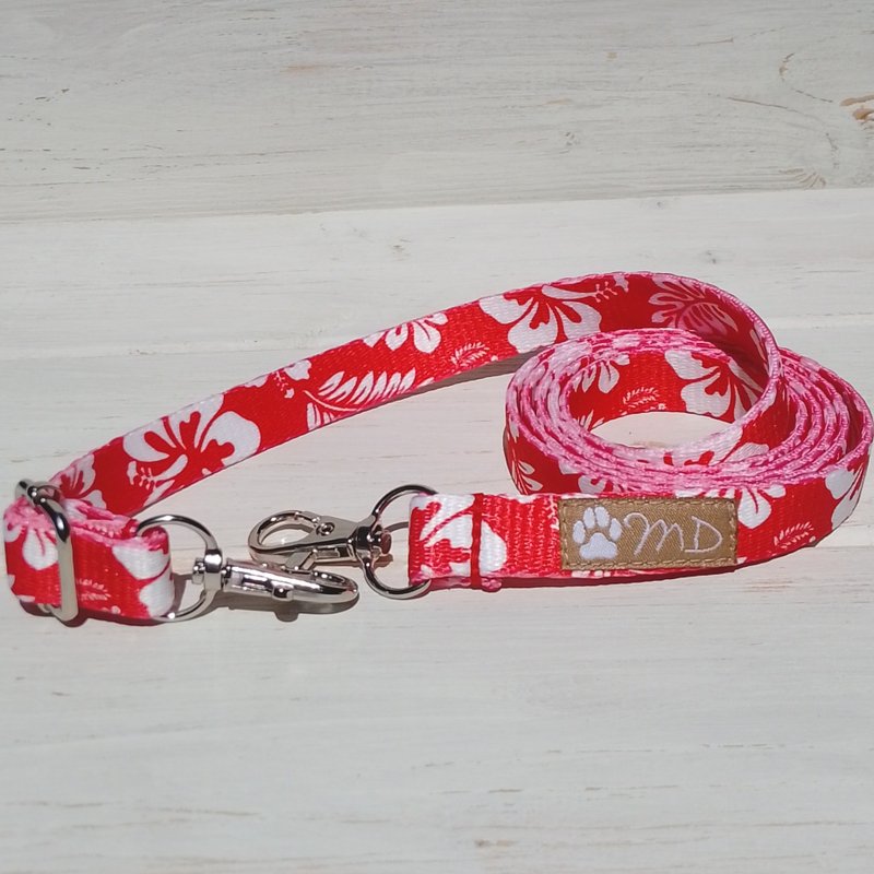 Hibiscus Red Phone Cross Body Adjustable Strap / Made in Japan - 手機掛繩/背帶 - 防水材質 紅色