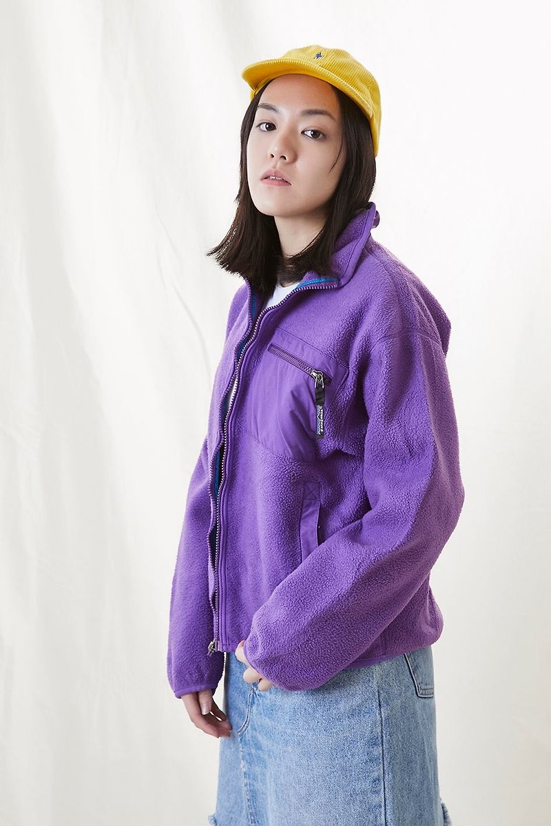 Vintage patagonia 刷毛外套 古著 - 女大衣/外套 - 聚酯纖維 紫色