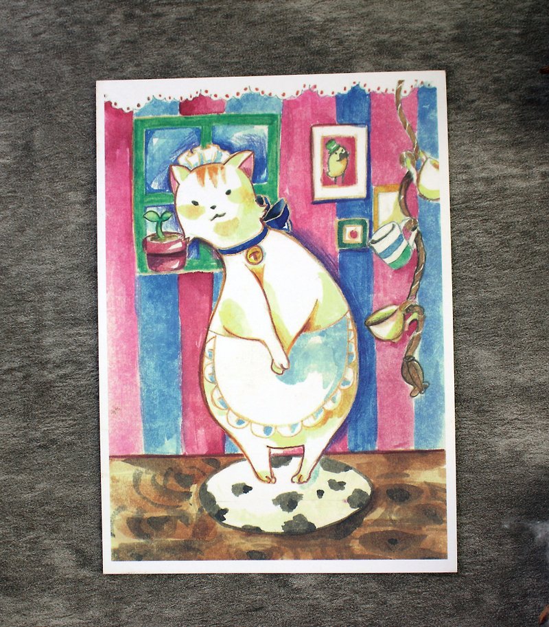 【貓咪咖啡廳】明信片 - 心意卡/卡片 - 紙 
