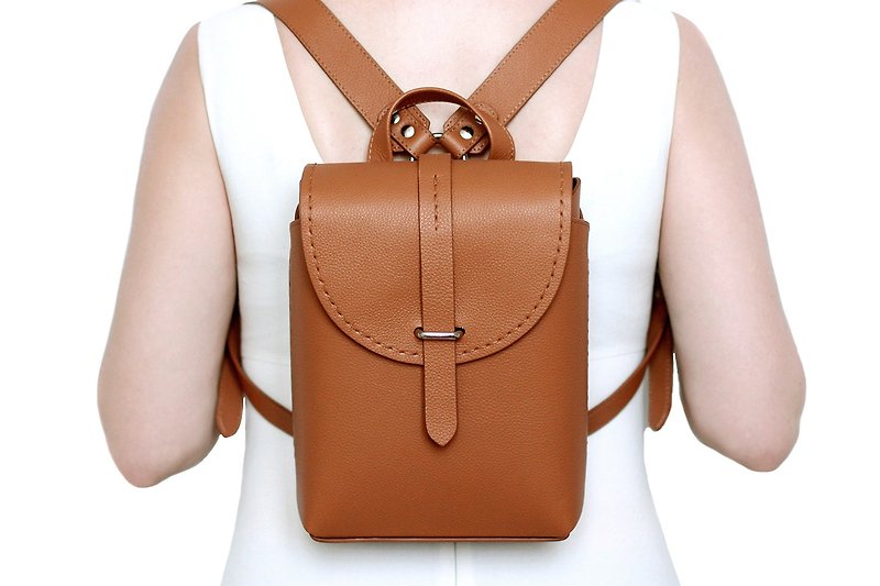 Brown backpack, backpack, womens backpack, brown leather backpack, brown bag