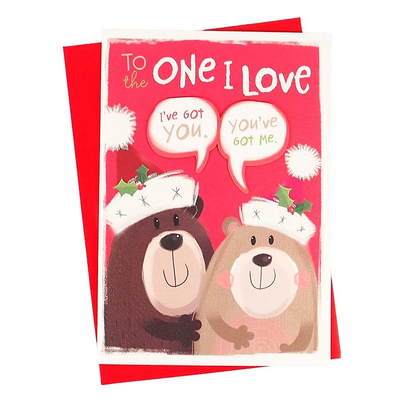 心にクリスマスカードを置いてください[ホールマークカードクリスマスシリーズ] - カード・はがき - 紙 レッド