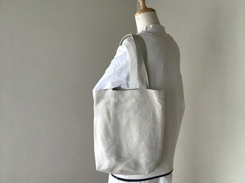 Pinkoi Proxy Purchase - A shoulder tote made of soft Linen canvas. / Easy to clean and machine washable. / - Handbags & Totes - Other Materials 