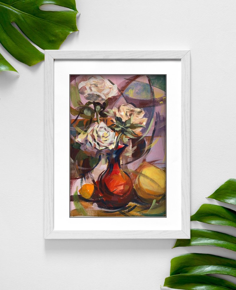 【水彩】玫瑰花香 - 海報/掛畫/掛布 - 紙 