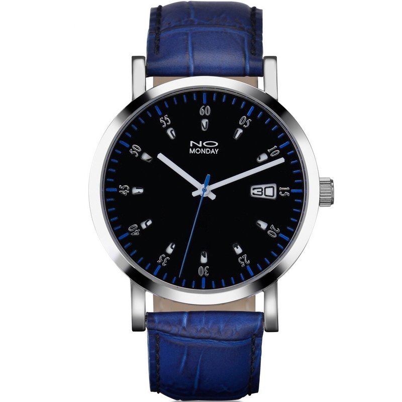 [Limited number of refurbished available] NO Monday 12 WINDOWS-463B1A1-Iron Blue (Blue and White Needle)/ - Men's & Unisex Watches - Other Materials Blue