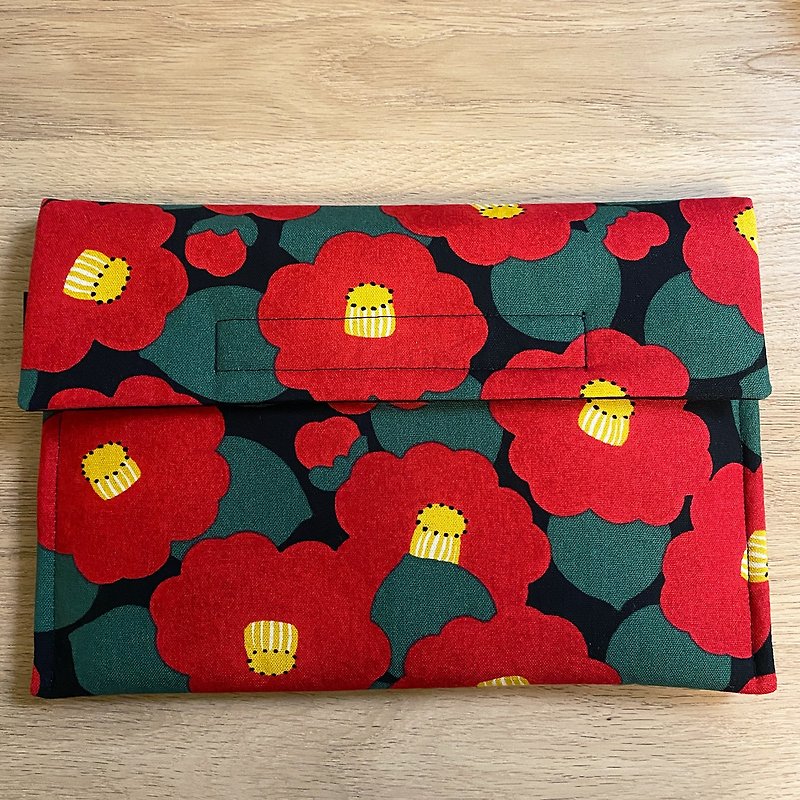 棉．麻 電腦袋 紅色 - 【TSUBAKI椿花】iPad 保護袋 (iPad Pro 11/ iPadAir/ iPad)