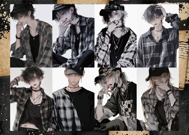 Collage Sheet COOL BOY BLACKCHECK - อื่นๆ - กระดาษ 