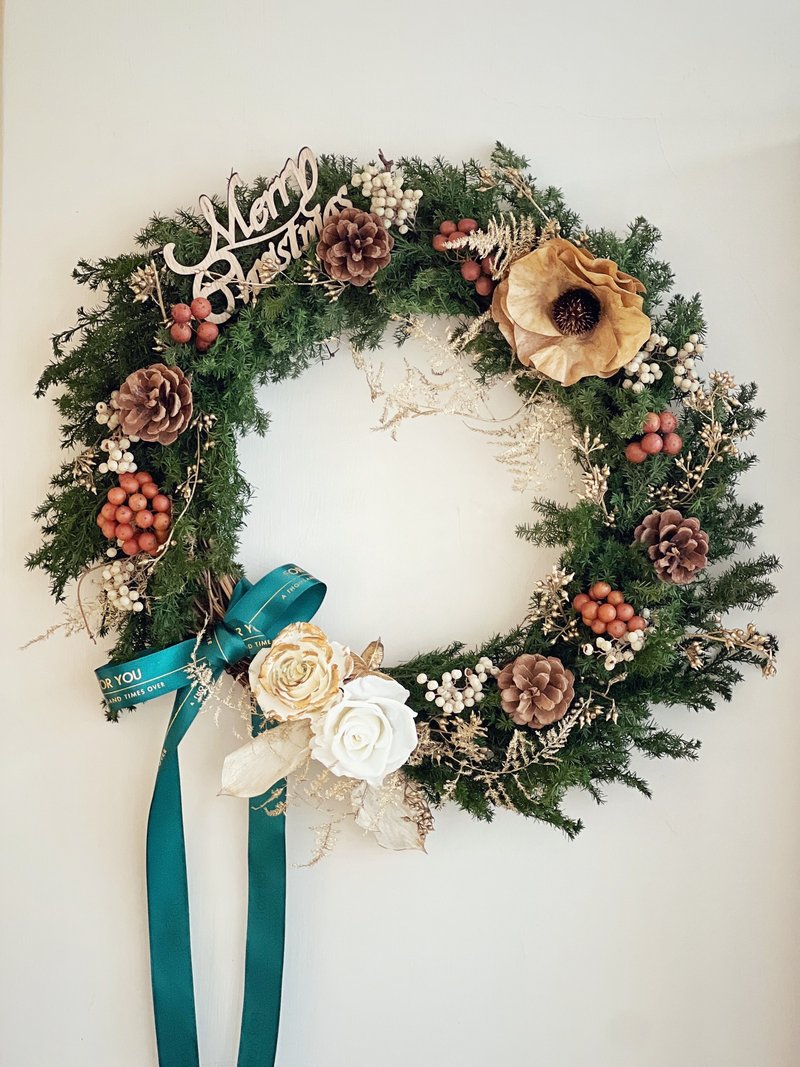 [Class for one person] Happy Return Eternal Christmas Wreath Hand-making Class - Plants & Floral Arrangement - Plants & Flowers 