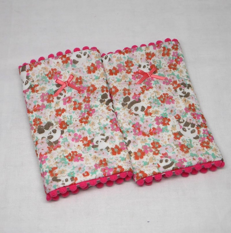Japanese Handmade 8-layer-gauze droop sucking pads - Bibs - Cotton & Hemp Pink