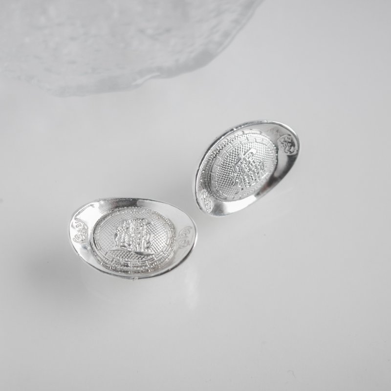 999 sterling silver lucky silver ingot decoration Silver ingot (with transparent shell) lucky Silver ingot as a gift - Items for Display - Sterling Silver Silver