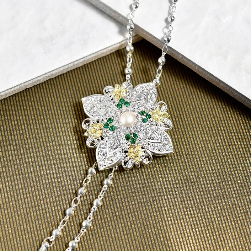 璀璨星芒 金屬領繩 保羅領帶 Bolo Tie 長項鍊 - 領帶/領帶夾 - 其他金屬 銀色