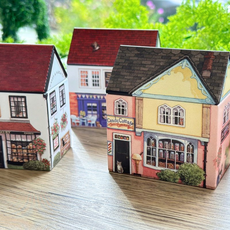 クリスマスハウス スイーツギフトボックス【英国キャンディミニパック2個入り】 - スナック菓子 - その他の素材 カーキ