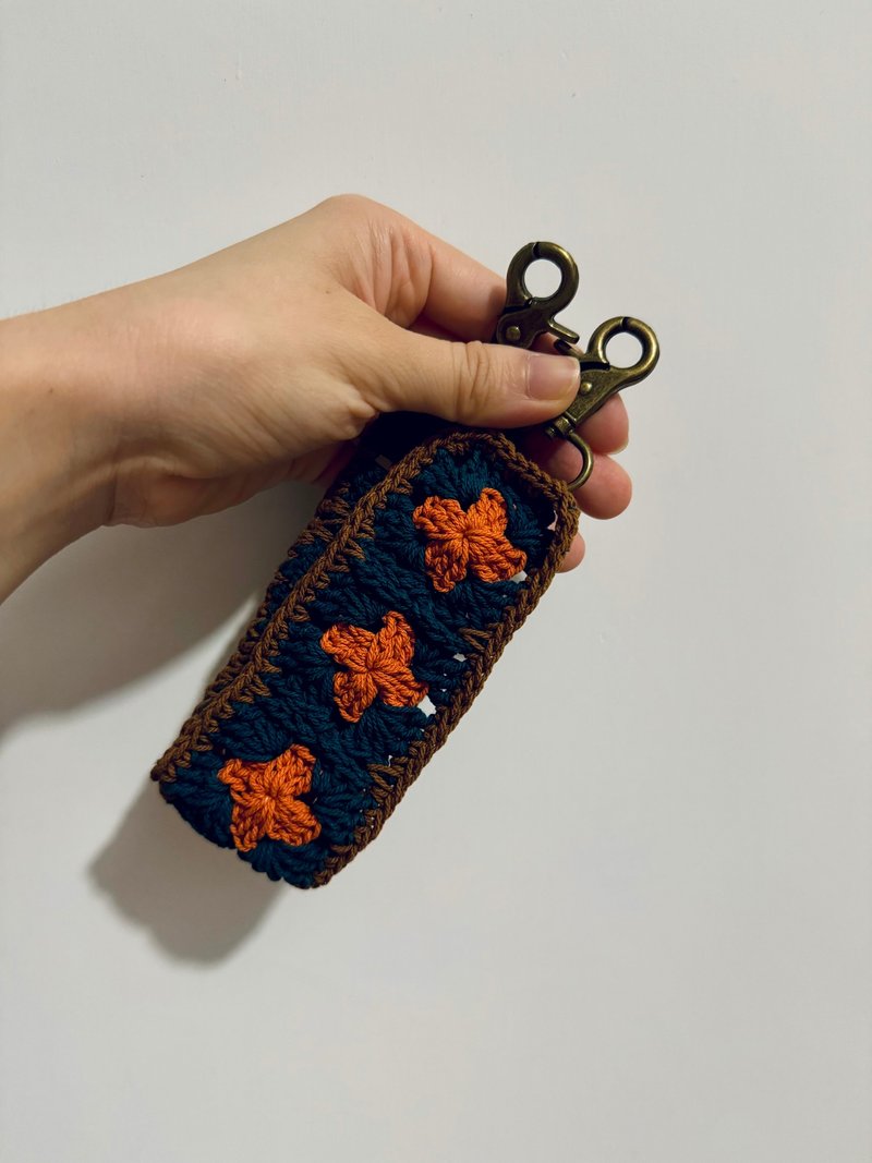 手工鈎織手機掛繩 - 手機掛繩/背帶 - 棉．麻 咖啡色