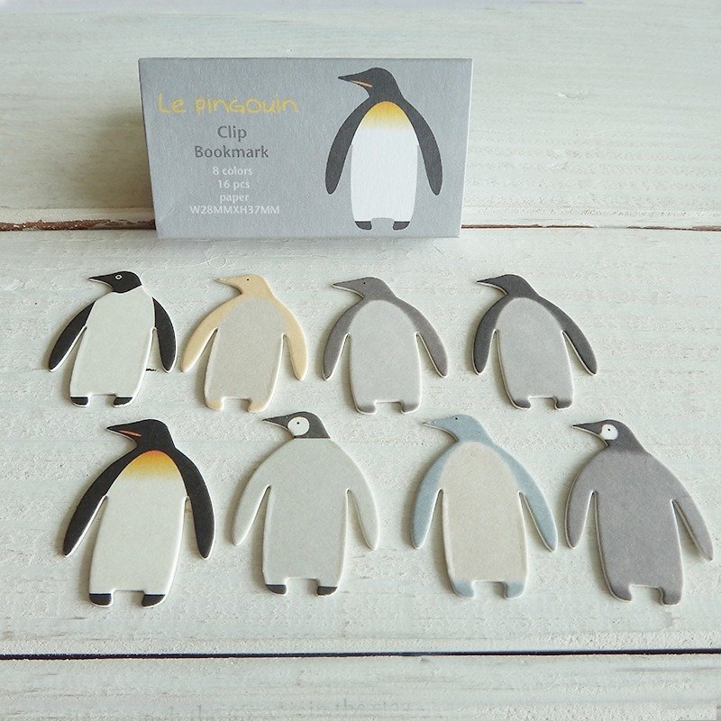 กระดาษ เข็มกลัด/พิน - Paperclip-Penguin-Paper Bookmark-King Penguin-Adelie Penguin
