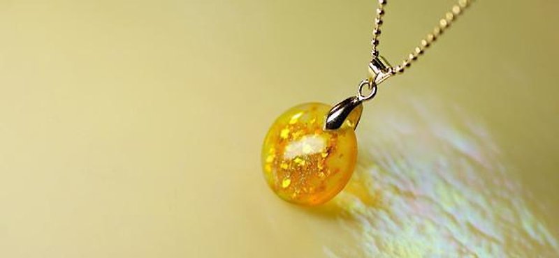 Orange bright moon - Necklaces - Other Metals 