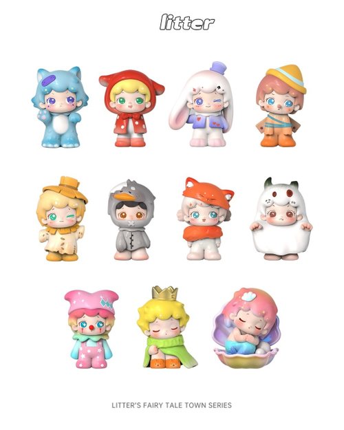 Litter's fairy tale town 10種入り ブラインドボックス LITTER Fairy Tale Town Series Blind Box