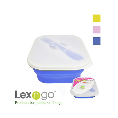 JB Design親子生活館 Lexngo可折疊義大利麵盒-藍色