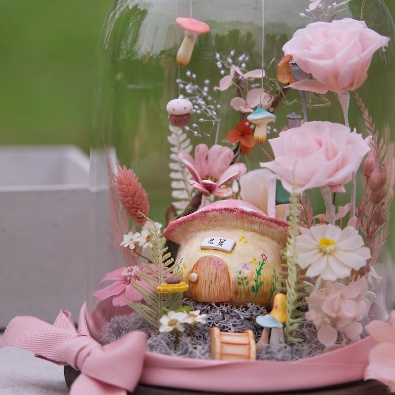 [Customized pet ashes flower cup] Dream Island-Pink Mushroom Forest - Other - Plants & Flowers 