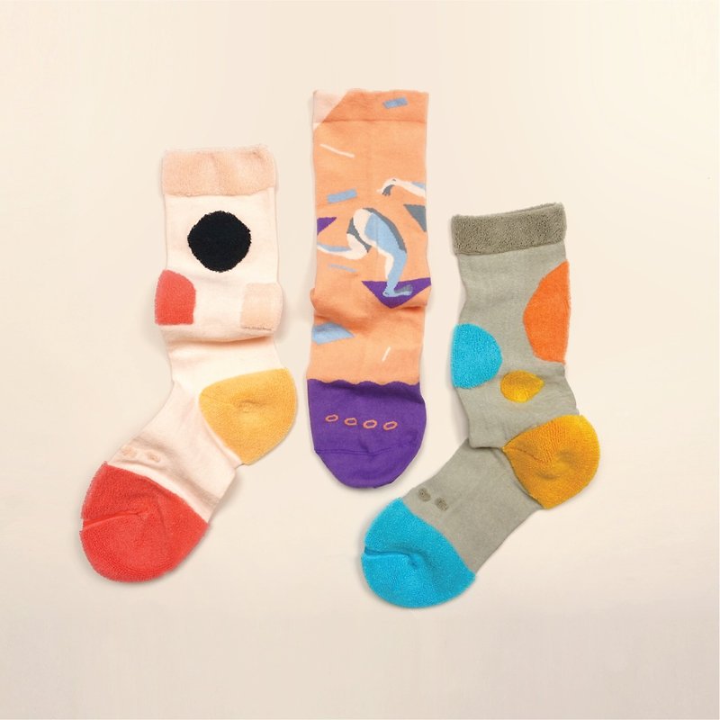 Mix Socks Gift Box 3 in 1 - Socks - Cotton & Hemp Orange