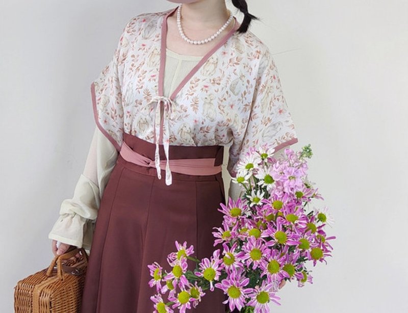 【唐制漢服】日常通勤圓領內搭/12片破裙 - 裙子/長裙 - 其他材質 多色