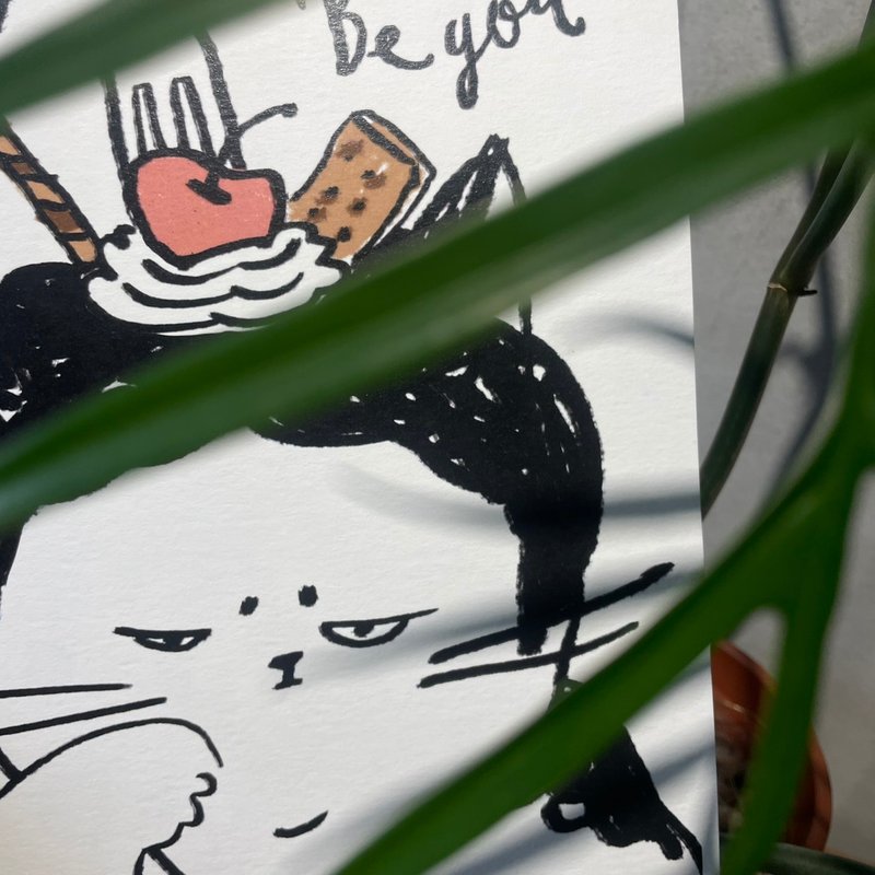 裝飾掛畫含框 | 甜點和動物 - 海報/掛畫/掛布 - 紙 