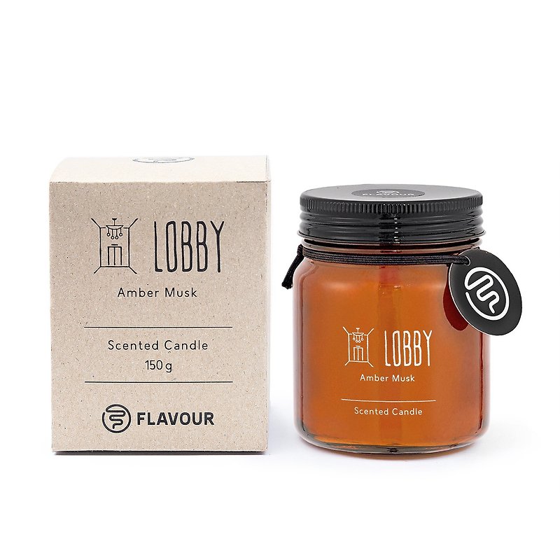 [FLAVOUR] LOBBY | Scented Candle | Amber Musk - Candles & Candle Holders - Wax 