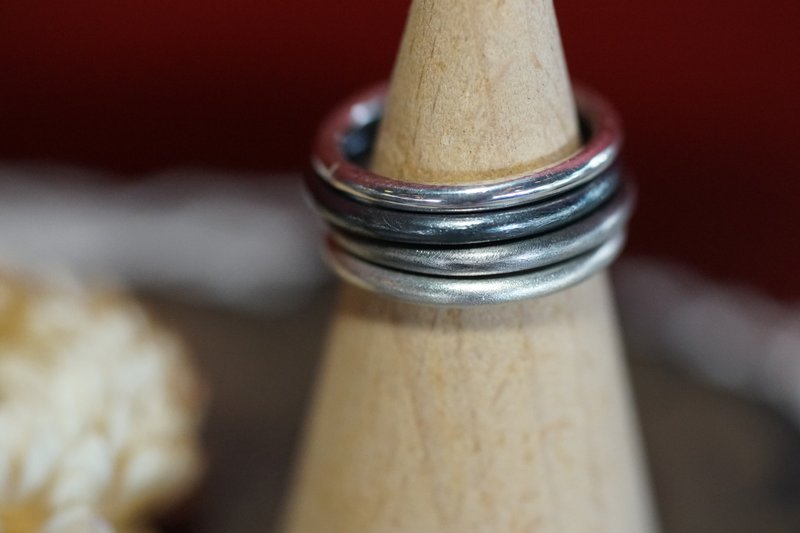 Simple and round circle sterling silver ring. Ring | Light Jewelry | All-match Texture Design | Workplace Daily Wear - General Rings - Precious Metals Silver