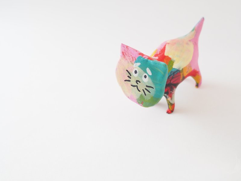FLAT  CAT(kurohige)  No gloss - ตุ๊กตา - ดินเหนียว 