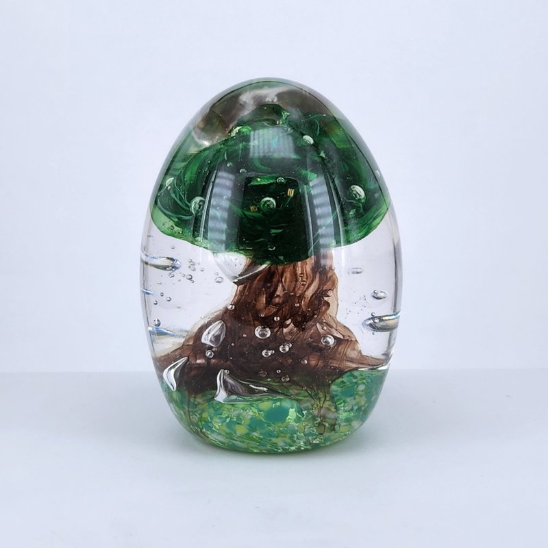 榕樹紙鎮 手做玻璃 純手工製作 - 擺飾/家飾品 - 玻璃 多色
