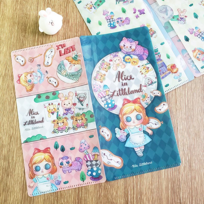 Mini Folder Multipurpose Folder - Alice in Littleland - แฟ้ม - พลาสติก สีน้ำเงิน