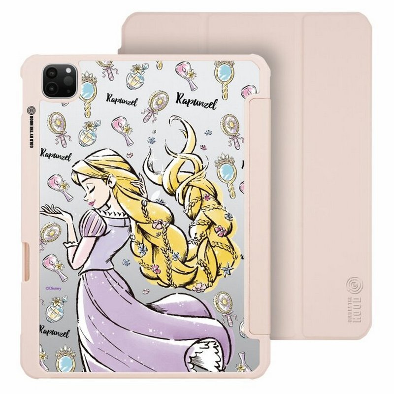 Disney迪士尼公主長髮姑娘 iPad Air/pro可拆式防摔透明 實色摺套 - 平板/電腦保護殼/保護貼 - 塑膠 多色