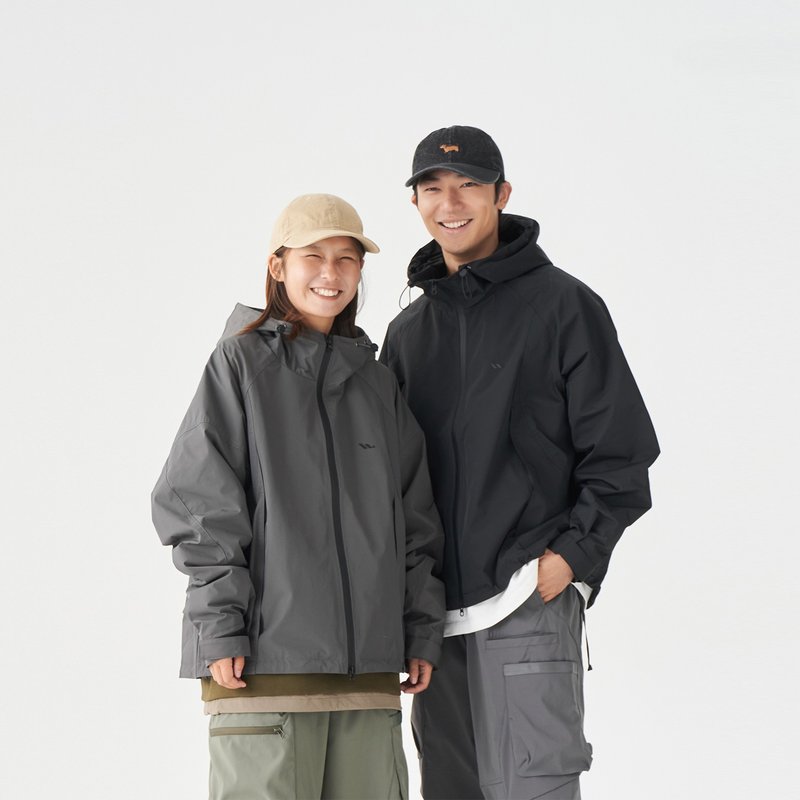 TopBasics Adventure 系列三口袋機能外套 - 男夾克/外套 - 聚酯纖維 灰色