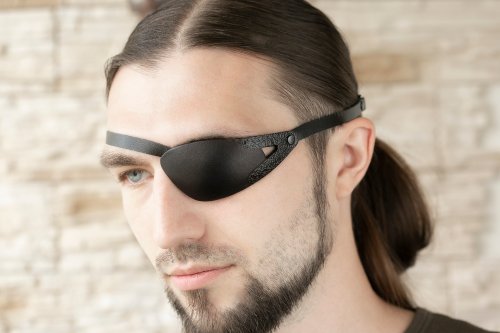 Migharda New Leather Eye Patch | Eye Patch | Slim Eye Patch | Eyepatch