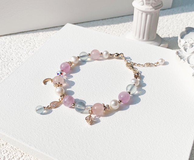 天然 アクアマリン ブレスレット レディース ピンクゴールド 加工 天然石 3月 誕生石 天然 アクアマリン ブレスレット レディース ピンクゴールド 加工