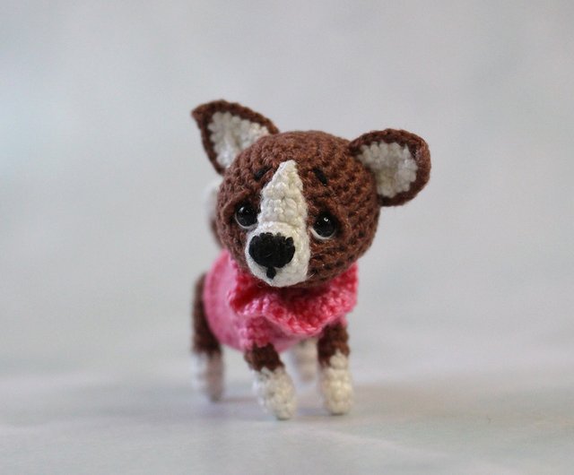 Miniature crocheted puppy Chihuahua. Dollhouse miniature. - Shop  Microtoysby Kids' Toys - Pinkoi