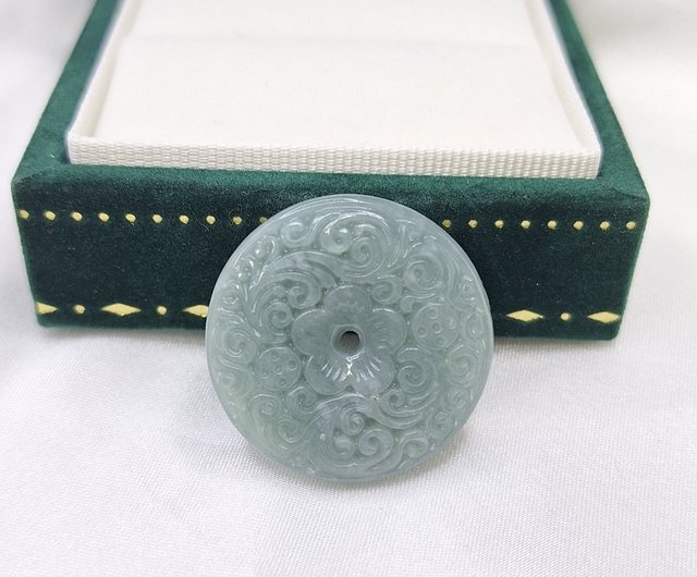 危険料 両面彫刻 平安扣 ペンダント | 天然A貨翡翠 - ショップ