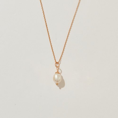 SOIRÉE BY N.Y. 蒔華芮設計師輕珠寶 單顆淡水珍珠項鍊 (共兩色)