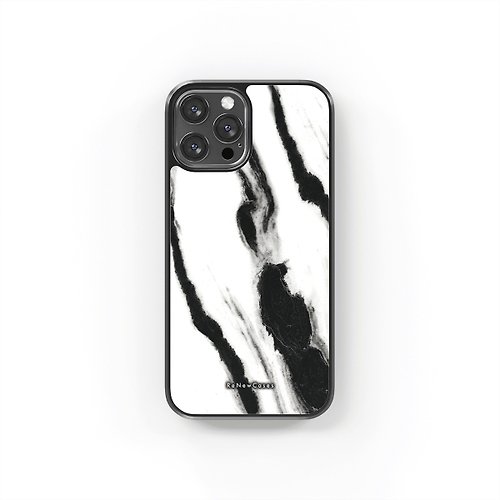 ReNewCases 環保 再生材料 iPhone 三合一防摔手機殼 黑白條紋大理石紋
